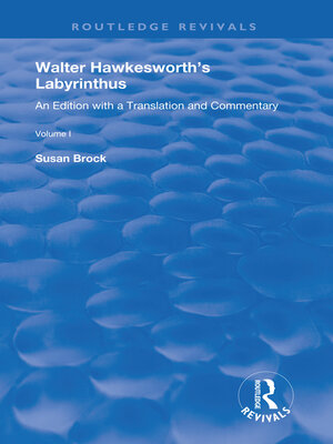 cover image of Walter Hawkesworth's Labyrinthus